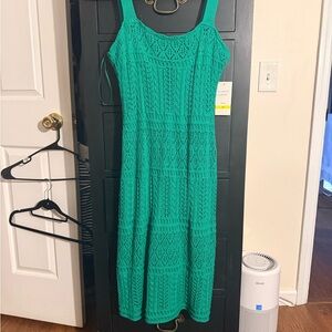 NWT Elegant Green Lace Dress #701